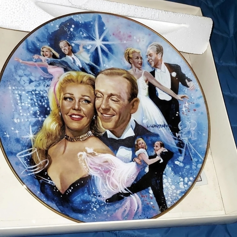 1978 Fred and Ginger Collector Plate Numbered The Golden Age Of Cinema MGM (J5)